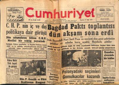 Cumhuriyet Gazetesi 21 Ocak 1957 - İstanbulda Bir Veteriner Fakültesi Kuruluyor GZ85275 - 1