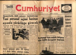 Cumhuriyet Gazetesi 21 Ocak 1963 - Almanya Keban Barajını Finanse Edecek GZ70118 - 1
