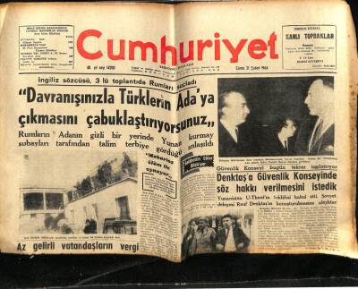 Cumhuriyet Gazetesi 21 Şubat 1964 - İngiliz Sözcüsü 3lü Toplantıda Rumları Suçladı GZ78119 - 1