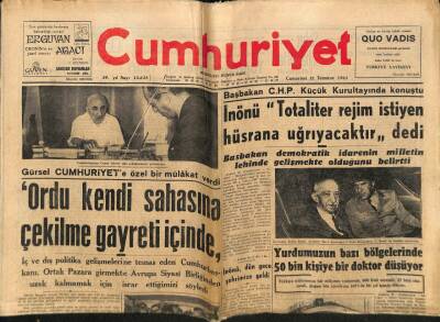 Cumhuriyet Gazetesi 21 Temmuz 1962 - Gürsel Cumhuriyete Özel Bir Mülakat Verdi GZ80041 - 1