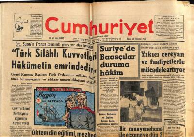 Cumhuriyet Gazetesi 21 Temmuz 1963 - Menderesin Çiftliği İçin Adanada 35 Bin Lira Teberru Toplandı GZ85468 - 1