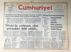 Cumhuriyet Gazetesi 21 Temmuz 1976 GZ287 - 1