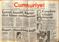 Cumhuriyet Gazetesi 21 Temmuz 1987 - Trafik Kan Kustu 2 Günde 57 Ölü GZ62162 - 2