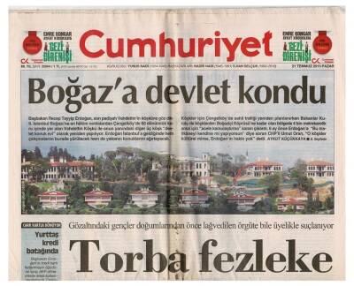 Cumhuriyet Gazetesi 21 Temmuz 2013 - Maskeli Süvari Gişede Yenildi Johnny Deepin Oynadığı Film 150 Milyon Dolar Zararla Gişeyi Kapattı. GZ48017 - 1