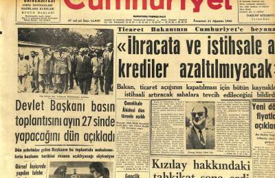 Cumhuriyet Gazetesi 22 Ağustos 1960 - Kızılay Hakkındaki Tahkikat Sona Erdi GZ110050 - 1