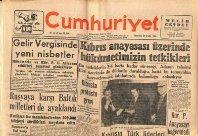 Cumhuriyet Gazetesi 22 Aralık 1956 - Anıtlar Derneği 9 Zata Altın Madalyalar Verdi GZ85225 - 1
