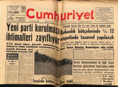 Cumhuriyet Gazetesi 22 Aralık 1962 - NATO Emrinde Ortak Bir Nükleer Kuvvet Kurulacak GZ70072 - 1