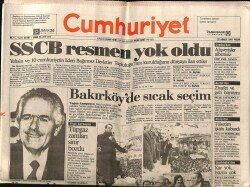 Cumhuriyet Gazetesi 22 Aralık 1991 - Park Otel Düğümü Sözeni Bekliyor GZ69653 - 1