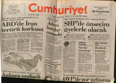 Cumhuriyet Gazetesi 22 Ekim 1987 - ABDde İran Terörü Korkusu GZ62242 - 2