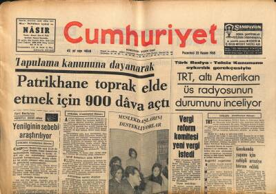 Cumhuriyet Gazetesi 22 Kasım 1965 - TRT , Altı Amerikan Üs Radyosunun Durumunu İnceliyor - İngiltereden 110 Yıl Geriyiz GZ121840 - 1