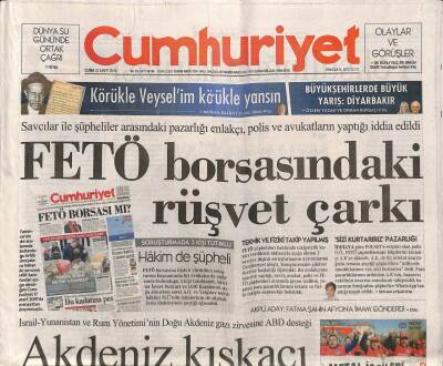 Cumhuriyet Gazetesi 22 Mart 2019 - Kılıçdaroğlu , Cumhur İttifakının Ayrıştırıcı Diline İşaret Etti GZ94534 - 1
