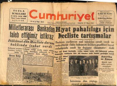 Cumhuriyet Gazetesi - 22 Mayıs 1948 - Kudüste Çok Çetin Savaşlar Oldu GZ99522 - 1
