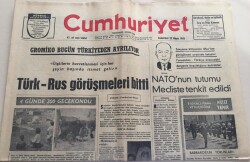 Cumhuriyet Gazetesi 22 Mayıs 1965-Türk Rus Görüşmeleri BittiGZ6024 - 1