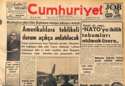 Cumhuriyet Gazetesi 22 Nisan 1964 - Emilyanos Ve Canavaris Uçakla Hudut Dışı Edildi GZ160432 - Gökçekoleksiyon