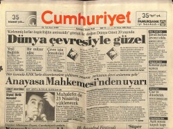 Cumhuriyet Gazetesi 22 Nisan 1990 - ABD İle Ermeni Gerginliği GZ62263 - 2