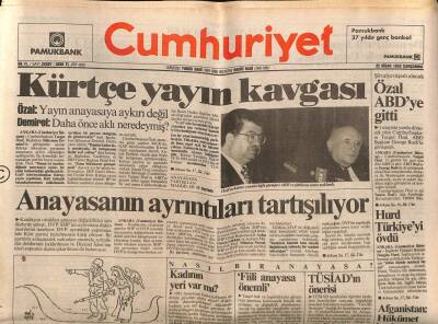 Cumhuriyet Gazetesi 22 Nisan 1992 - Saraybosna Sırpların Ateşi Altında GZ85079 - 1