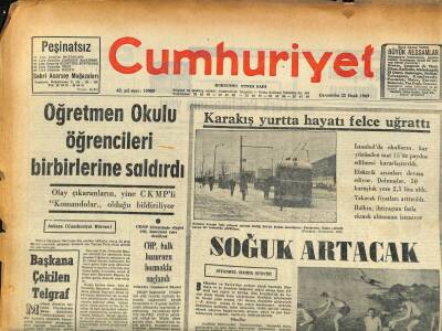Cumhuriyet Gazetesi 22 Ocak 1969 - CHP , Halk Huzurunu Bozmakta Suçlandı GZ86033 - 1