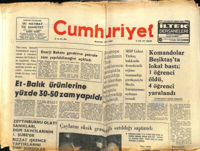Cumhuriyet Gazetesi 22 Ocak 1977 - Enerji Bakanı Gerekirse Petrole Zam Yapılabileceğini Açıkladı GZ87513 - 1