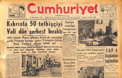 Cumhuriyet Gazetesi 23 Aralık 1957 - İranda Zelzele Devam Ediyor - Yeni Türk Ceza Kanunu Tek Metin Halinde Toplanıyor GZ119756 - 1
