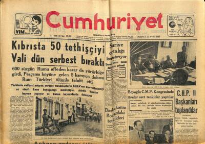 Cumhuriyet Gazetesi 23 Aralık 1957 - İranda Zelzele Devam Ediyor - Yeni Türk Ceza Kanunu Tek Metin Halinde Toplanıyor GZ121896 - 1