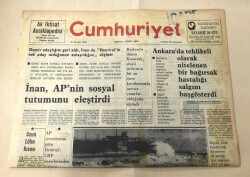 Cumhuriyet Gazetesi 23 Ekim 1974 GZ1545 - 1