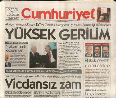 Cumhuriyet Gazetesi 23 Ekim 2018 - Trumpın Kuyuya Attığı Taşı Arıyorlar - Hukuk Devleti İçin Mücadele GZ94478 - 1