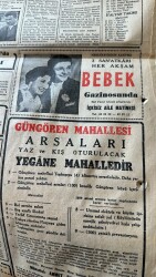 Cumhuriyet Gazetesi 23 Haziran 1956 - Egede 54 Tacir Ve Esnafa Karşı Takibata Geçildi - Bebek Gazinosu Zeki Müren Reklamı GZ119807 - 2