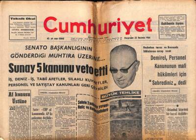 Cumhuriyet Gazetesi 23 Haziran 1966 - Lefkoşedeki Ablukanın Kaldırılmasını İstedik GZ82510 - 1