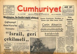 Cumhuriyet Gazetesi 23 Haziran 1967 - Çetin Altanın Dokunulmazlığı Kaldırıldı GZ103436 - 2