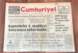 Cumhuriyet Gazetesi 23 Haziran 1974 GZ209 - 1