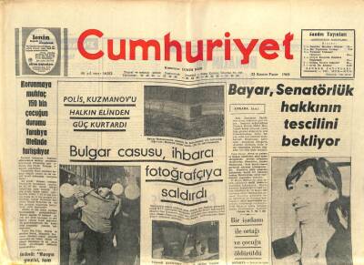 Cumhuriyet Gazetesi 23 Kasım 1969 - Bayar Senatörlük Hakkının Tescilini Bekliyor GZ103424 - 1