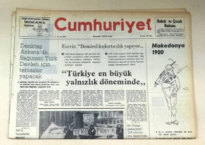 Cumhuriyet Gazetesi 23 Kasım 1975 GZ752 - 1