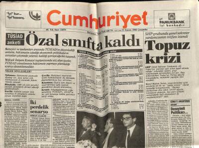 Cumhuriyet Gazetesi 23 Kasım 1988 - Doğum Günü Hediyesi GZ56967 - 1