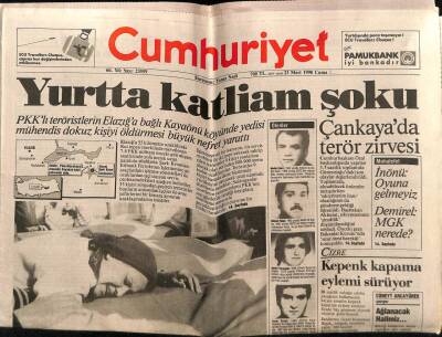 Cumhuriyet Gazetesi 23 Mart 1990 - Doğum Günü Hediyesi GZ55485 - 1