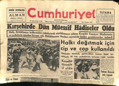 Cumhuriyet Gazetesi - 23 Mayıs 1957 - Fransada Siyasi Buhran GZ110225 - 1