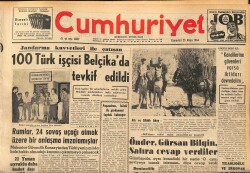 Cumhuriyet Gazetesi 23 Mayıs 1964 - Turan Feyzioğlu da A.P. Lideri Cehalet Devrinin Cerci Hocalarına Benzetti GZ160410 - Gökçekoleksiyon