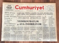 Cumhuriyet Gazetesi 23 Mayıs 1974 GZ240 - 1