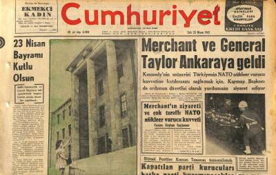 Cumhuriyet Gazetesi 23 Nisan 1963 - 300 Yıl Önce Manyas Gölünün Kenarına Yerleşen Ruslar Amerikaya Göç Ediyorlar GZ120492 - 1