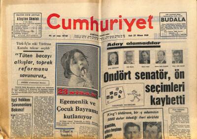 Cumhuriyet Gazetesi 23 Nisan 1968 - Almanya İle 175 Milyon Marklık Kredi Anlaşması İmzalandı GZ80431 - 1
