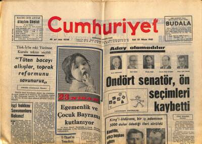 Cumhuriyet Gazetesi 23 Nisan 1968 - Çağlayangil , Moskovaya Gidiyor GZ80432 - 1