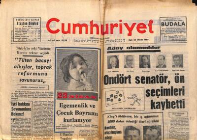 Cumhuriyet Gazetesi 23 Nisan 1968 - Kingi Öldürene , Bir İş Adamının 5000 Dolar Ödediği İleri Sürüldü GZ84983 - 1