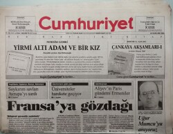 Cumhuriyet Gazetesi 23 Ocak 2001 Soykırım Savları Avrupayı Sardı - GZ44528 - 2