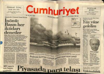 Cumhuriyet Gazetesi 23 Şubat 1988 - Doğum Günü Hediyesi GZ56865 - 1