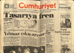 Cumhuriyet Gazetesi 23 Şubat 1990 - İranda Siyah Örtülü Yaşam GZ61300 - 1