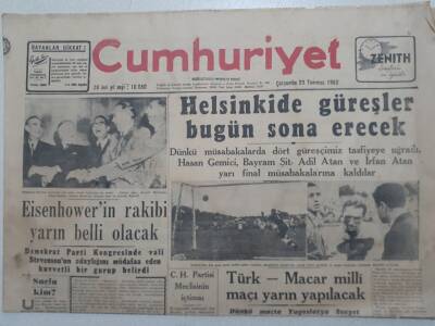 Cumhuriyet Gazetesi - 23 Temmuz 1952 - Libya Ordusunda Türk Uzmanları Vazife Alacak GZ112897 - 1