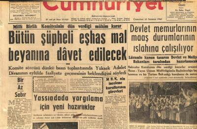 Cumhuriyet Gazetesi 23 Temmuz 1960 - Org.Fahri Özdilek İle Görüşme GZ110031 - 1
