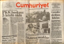 Cumhuriyet Gazetesi 23 Temmuz 1987 - Körfezde Gerilim Dorukta GZ62164 - 1