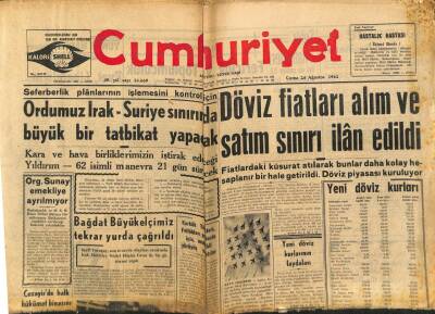 Cumhuriyet Gazetesi 24 Ağustos 1962 - Bağdat Büyükelçimiz Tekrar Yurda Çağrıldı GZ80311 - 1