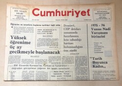 Cumhuriyet Gazetesi 24 Ağustos 1976 GZ121 - 1