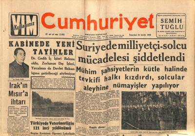 Cumhuriyet Gazetesi 24 Aralık 1956 - Atinanın Kıbrıs Politikası Tenkid Ediliyor GZ85335 - 1